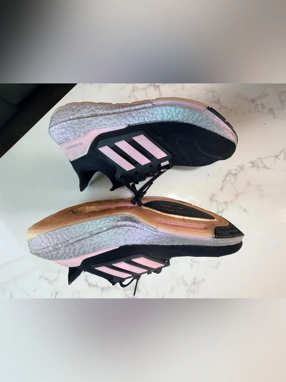 adidas Boost Running Shoes Black Pink Women’s Size 11
